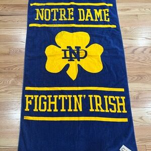 Notre Dame Blue and Yellow Beach Towel
